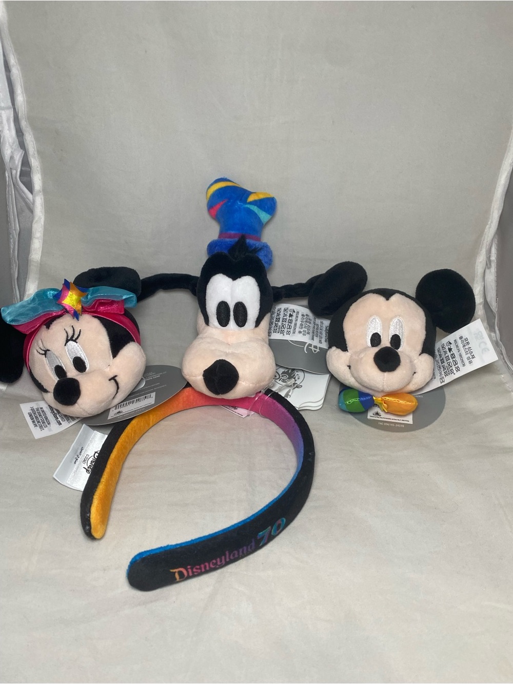 Disneyland 70th Mickey Minnie Mouse Goofy Create Your Own Headband Ears Disney
